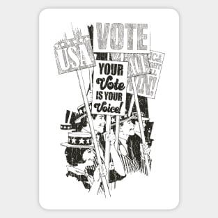 Your Vote is Your Voice 1972 Sticker